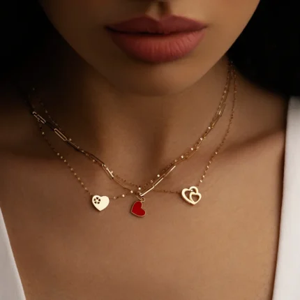 گردنبند حلقه قلب
