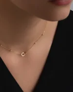 گردنبند دو حلقه گویدار
