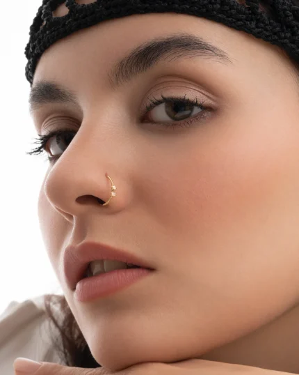 پیرسینگ بینی حلقه ای نورین