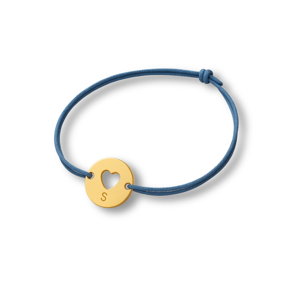 دستبند کودک طلا با پلاک قلب کد 100104 دستبند کودک طلا با پلاک قلب کد 100104