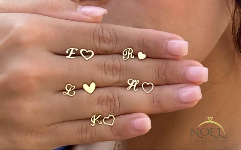 انواع گوشواره اسم و حروف