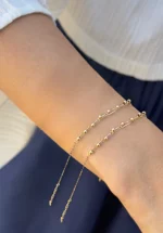 دستبند طلای هرمس و گوی کد 100117