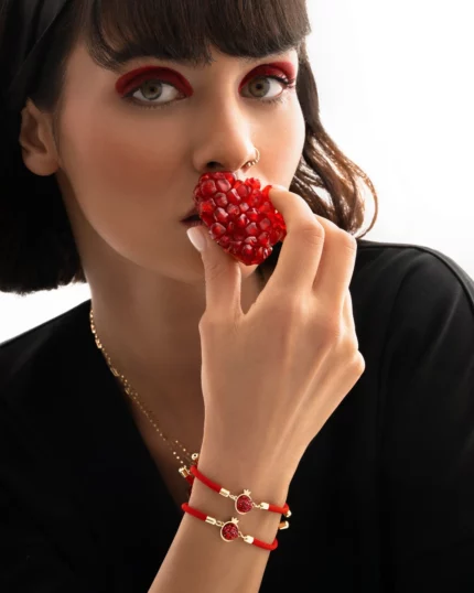 دستبند طلا انار شب یلدا کد 100196