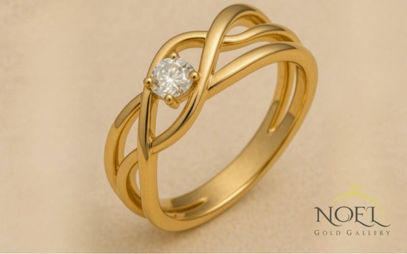 انواع پایه انگشتر طلا، کدام مدل مناسب سبک شماست؟ 8 نمونه پایه انگشتر چند تکه