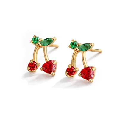 گوشواره گیلاس طلا کد ‌100210