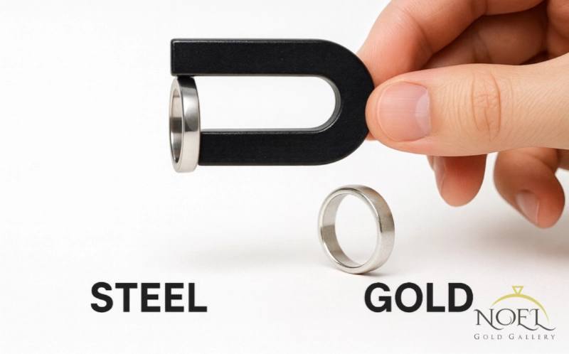 تشخیص طلا سفید از استیل