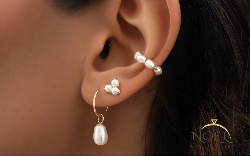 انواع گوشواره برای لاله گوش نازک