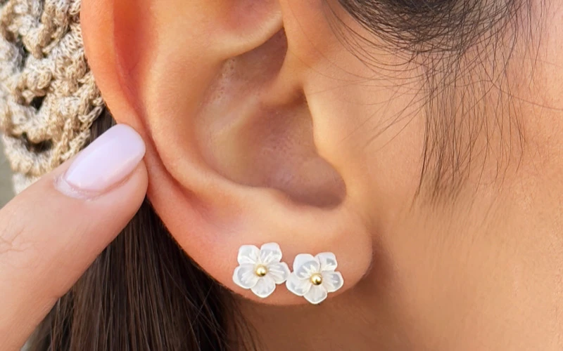 گوشواره طلا برای فصل بهار