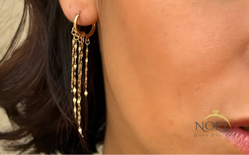 گوشواره‌ آویز برای استفاده روزمره 