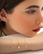 گردنبند لاک با آویز انتخابی کد 100328