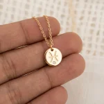 گردنبند ماه تولد نگین ‌دار کد‌ 100375