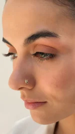 پیرسینگ بینی روباه نمای روی صورت