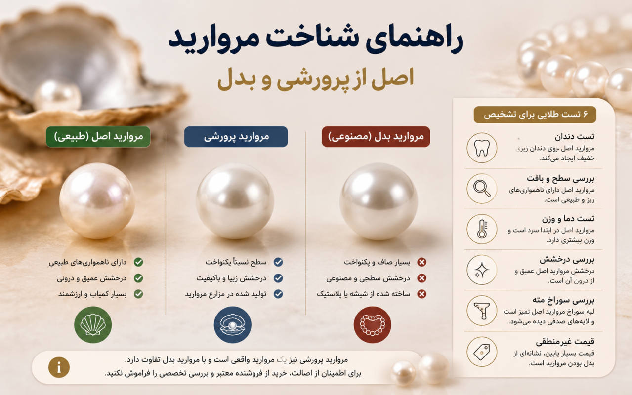 راهنمای شناخت مروارید اصل از پرورشی
