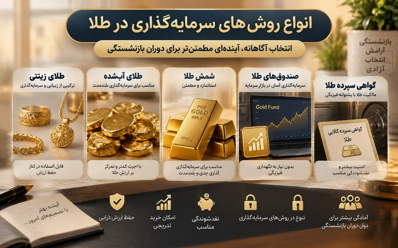 روش های سرمایه گذاری طلا