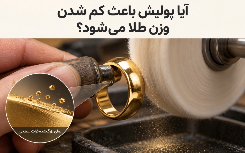 آیا پولیش باعث کم&zwnj;شدن وزن طلا می&zwnj;شود؟