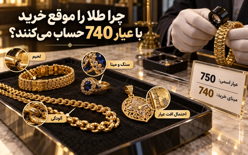 چرا هنگام فروش طلا آن را با عیار ۷۴۰ حساب می&zwnj;کنند؟
