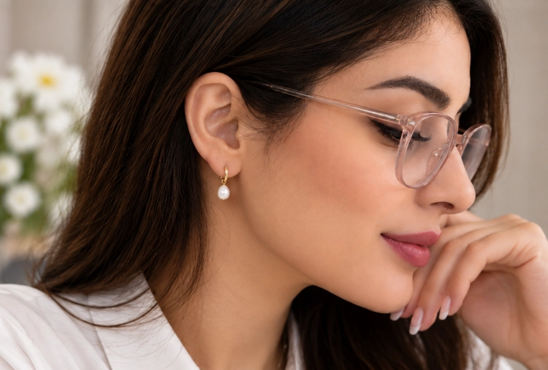 راهنمای انتخاب گوشواره برای افراد عینکی