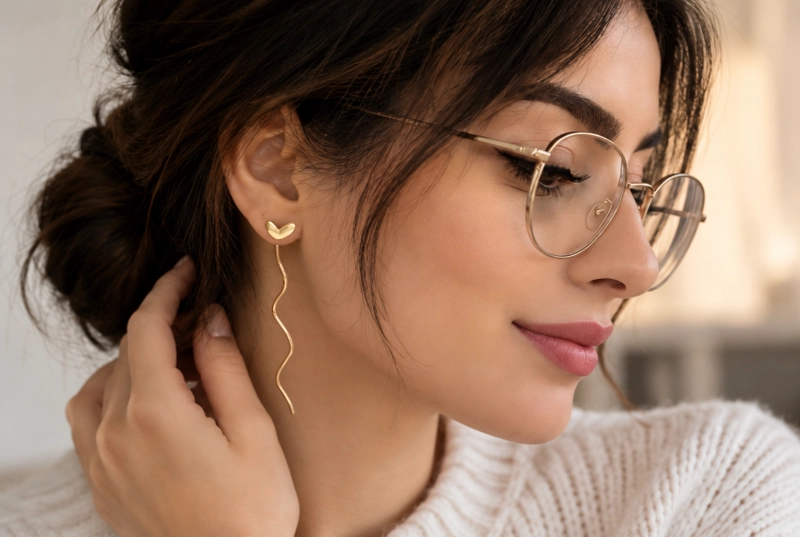 انتخاب گوشواره برای افراد عینکی